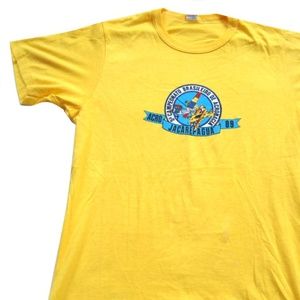1989 Vintage Tee Brazil Planes Dogfight Rare Pilot